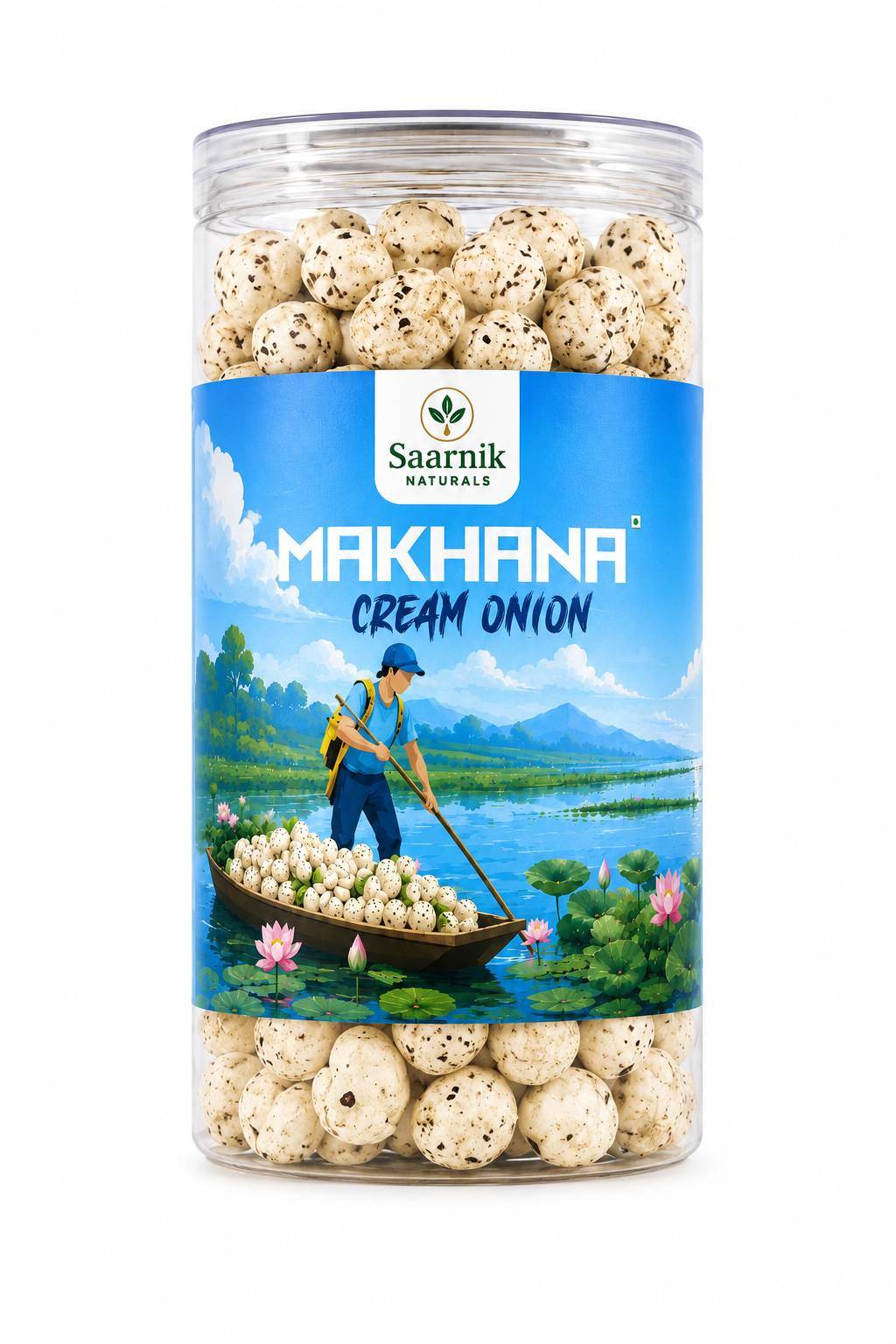 Saarnik Naturals Cream & Onion Roasted Makhana (70g)