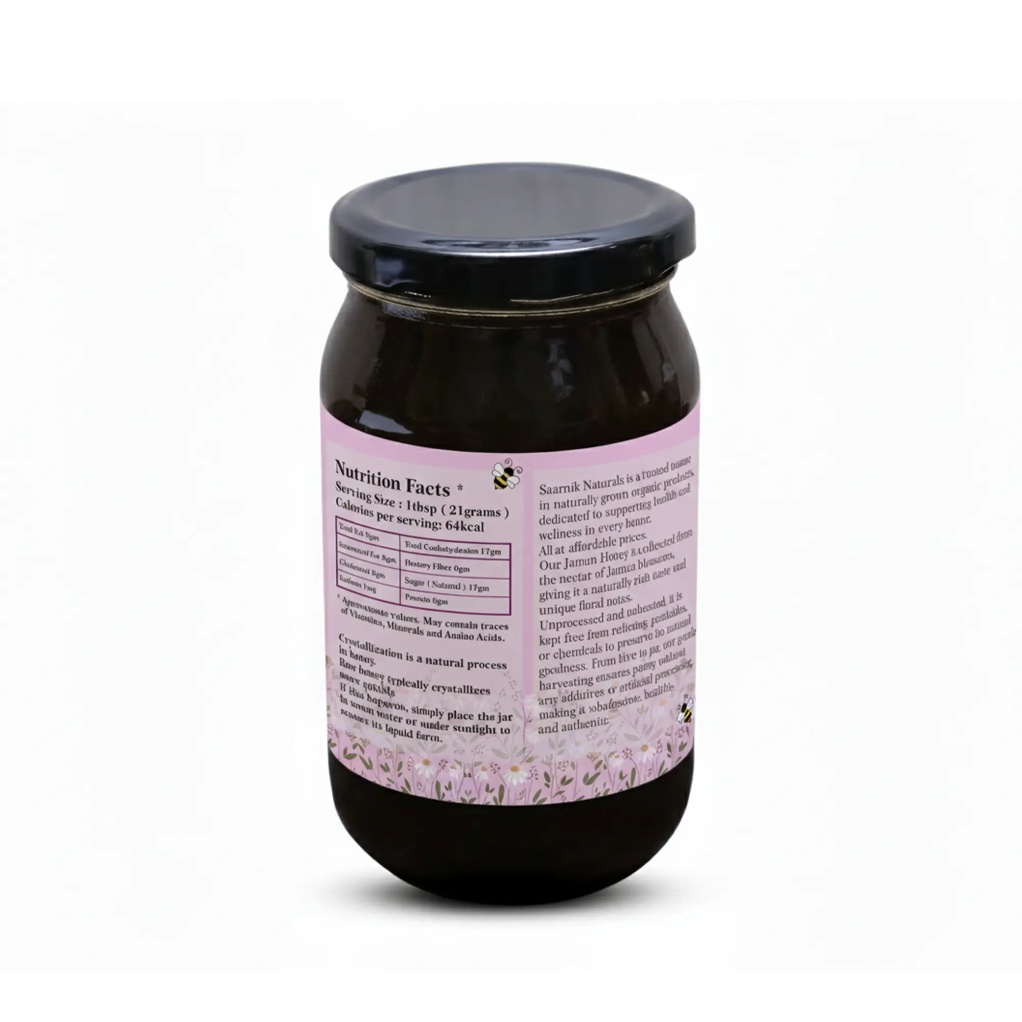 Pure Raw Jamun Honey – Natural Nectar | 100% Unprocessed - 500gm Saarnik Naturals