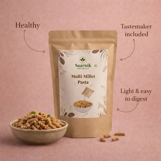 Multi Millet Pasta – No Maida, Blend of 4 Millets & Suji, High Fibre