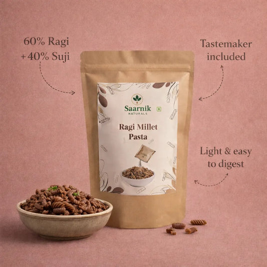 Ragi Millet Pasta – High Iron & Calcium, No Maida, Healthy Fibre Pasta