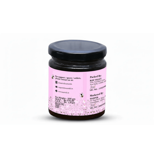 Pure Raw Jamun Honey – Natural Nectar | 100% Unprocessed - 250gm - Saarnik Naturals