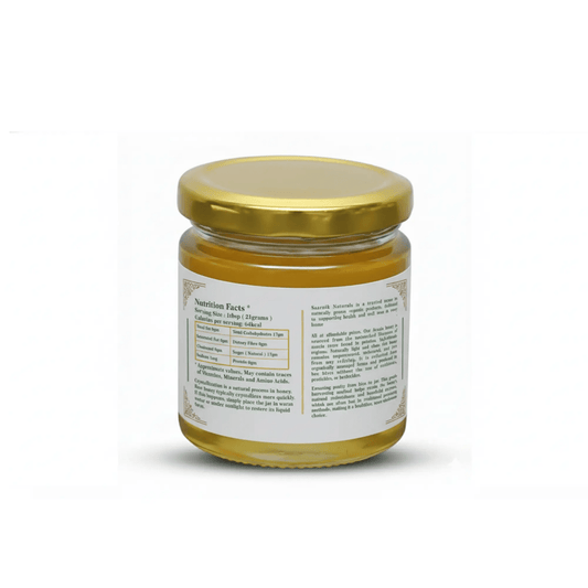 Saarnik Naturals Premium Raw Acacia Honey | Single Flower, Liquid 250gm - Saarnik Naturals