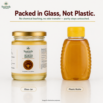 Saarnik Naturals Premium Raw Acacia Honey | Single Flower, Liquid 250gm