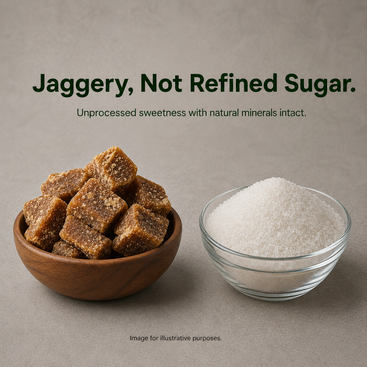 Saarnik Naturals Paan Jaggery, Organic Natural Sweetener- 400g Pack in Glass Jar