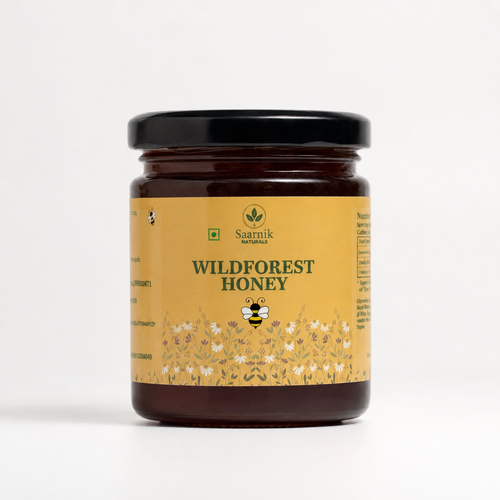 Raw Pure Organic Honey | Wildforest | Affordable 250g by Saarnik Naturals