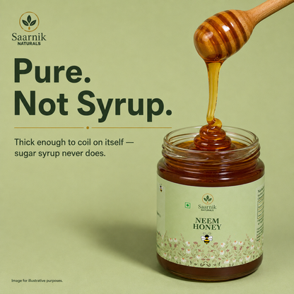 Pure Raw Neem Honey – Natural Nectar, Unprocessed - 250gm
