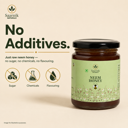 Pure Raw Neem Honey – Natural Nectar, Unprocessed - 250gm