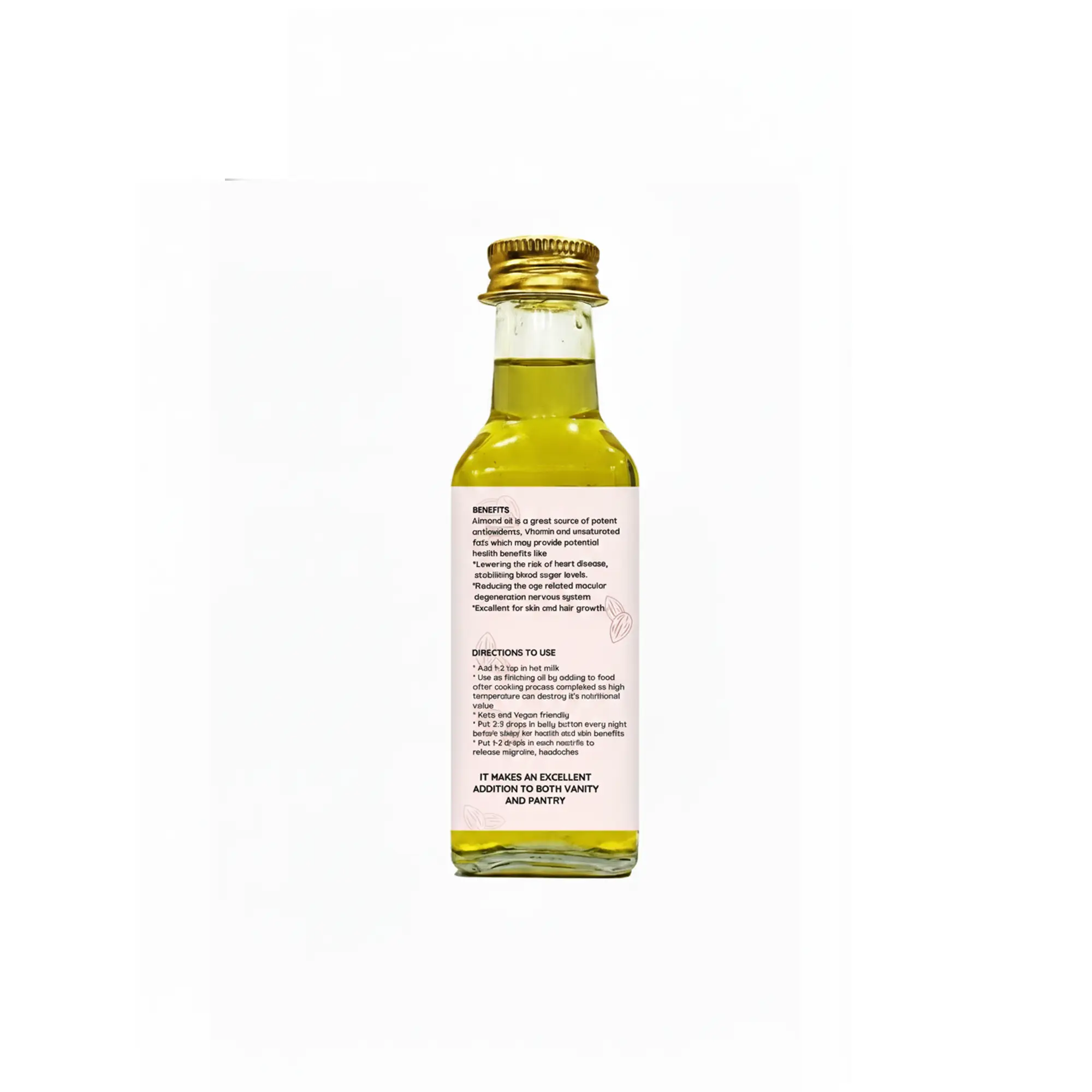 Almond Oil for Skin & Hair Growth | Cold Pressed Edible Oil | 100ml Saarnik Naturals