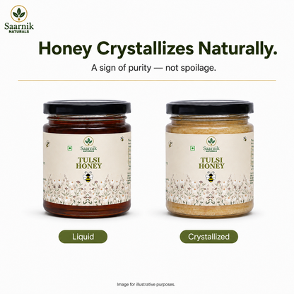 Pure Raw Tulsi Honey – Natural Nectar, Unprocessed