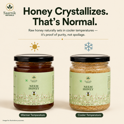 Pure Raw Neem Honey – Natural Nectar, Unprocessed - 250gm
