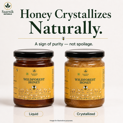 Raw Pure Organic Honey | Wildforest | Affordable 250g by Saarnik Naturals