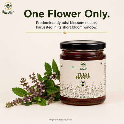 Pure Raw Tulsi Honey – Natural Nectar, Unprocessed