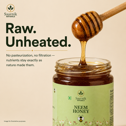 Pure Raw Neem Honey – Natural Nectar, Unprocessed - 250gm