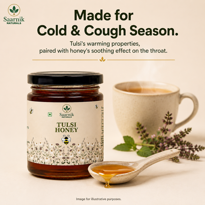 Pure Raw Tulsi Honey – Natural Nectar, Unprocessed