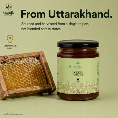 Pure Raw Neem Honey – Natural Nectar, Unprocessed - 250gm