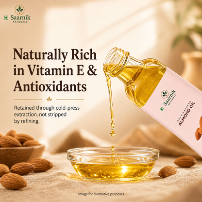 Almond Oil for Skin & Hair Growth | Cold Pressed Edible Oil | 100ml