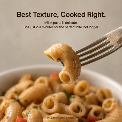 Multi Millet Macaroni – No Maida, Blend of 4 Millets & Suji, High Fibre