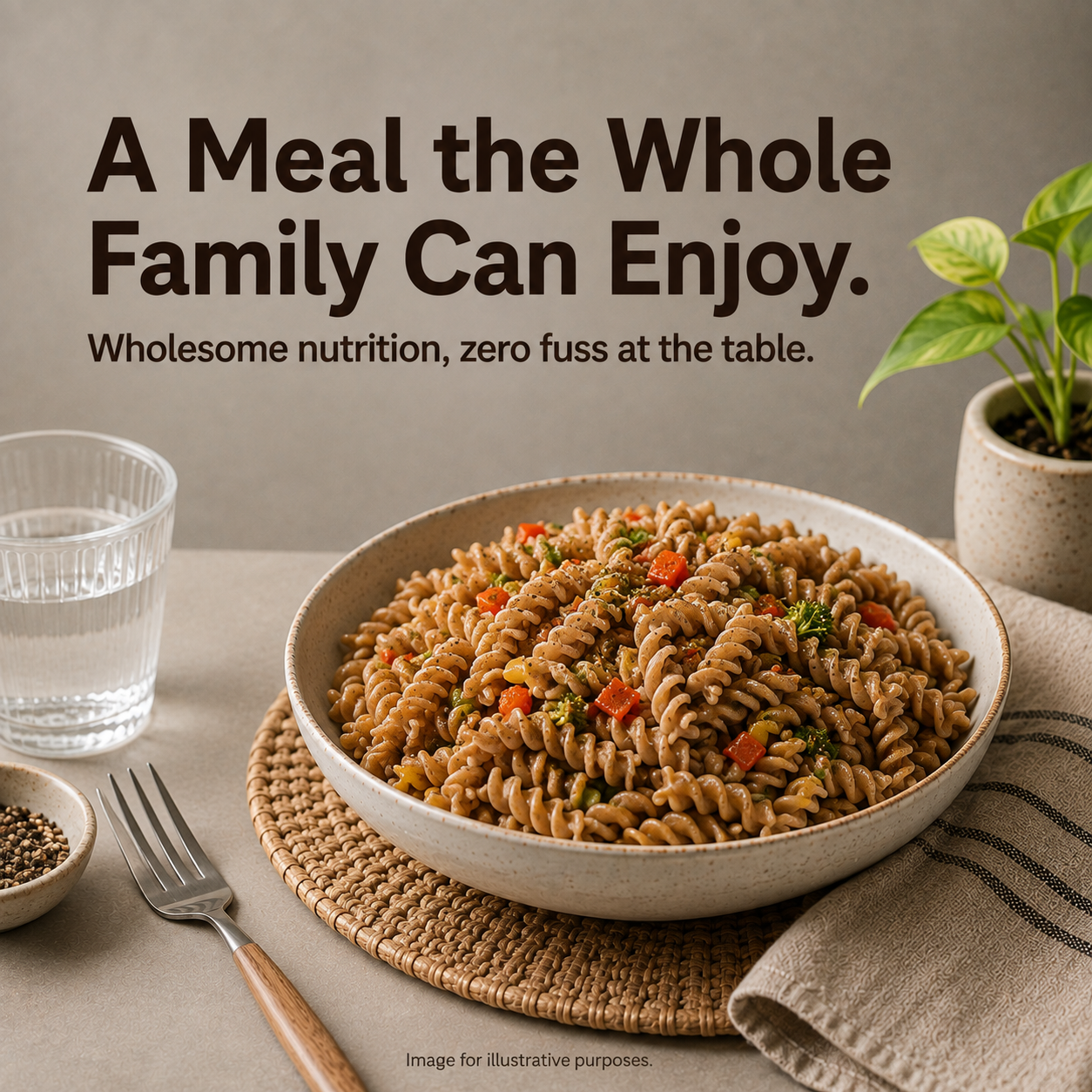 Multi Millet Pasta – No Maida, Blend of 4 Millets & Suji, High Fibre