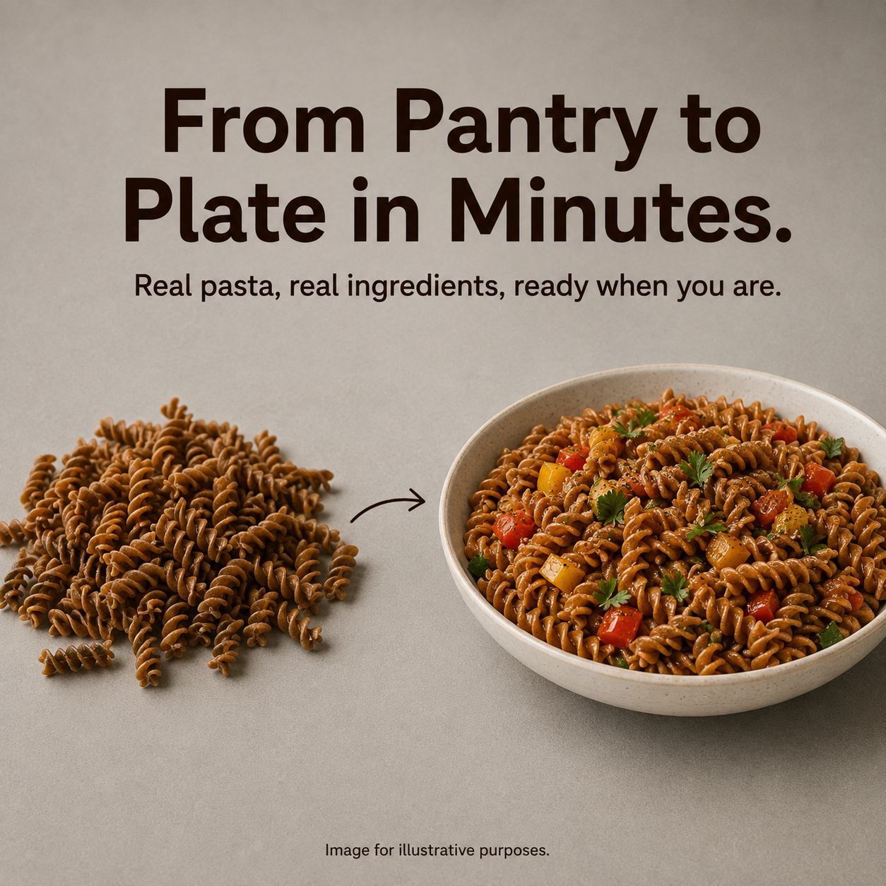 Multi Millet Pasta – No Maida, Blend of 4 Millets & Suji, High Fibre