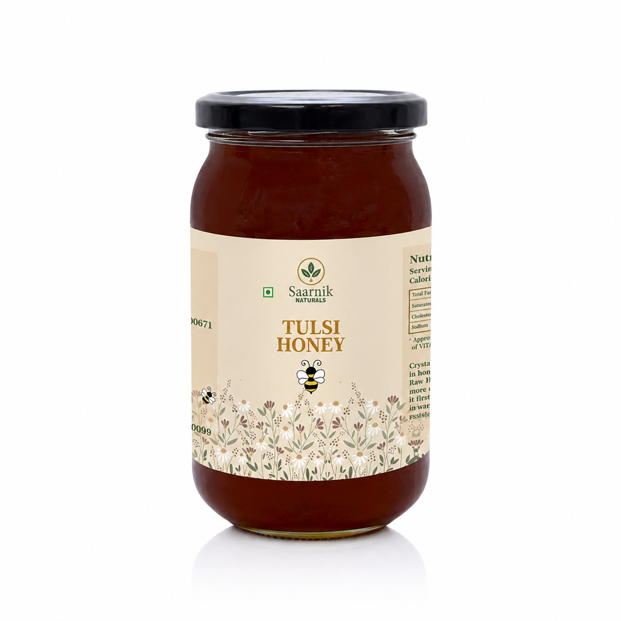 Pure Raw Tulsi Honey – Natural Nectar, Unprocessed - 500gm