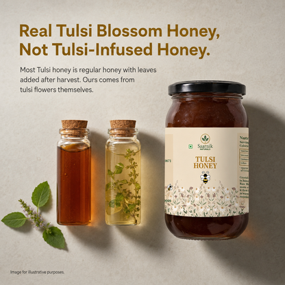 Pure Raw Tulsi Honey – Natural Nectar, Unprocessed - 500gm