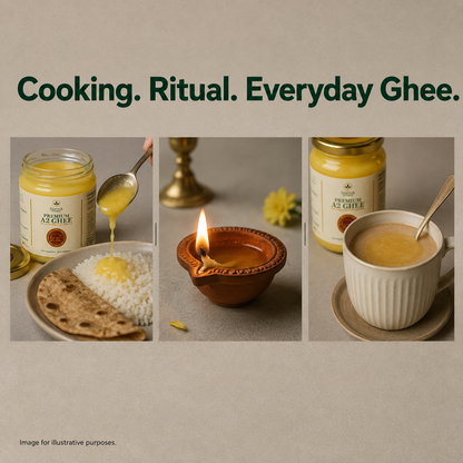 A2 Gir Cow Bilona Ghee – Saarnik Naturals | A2 Gir Cow Ghee – 500ml