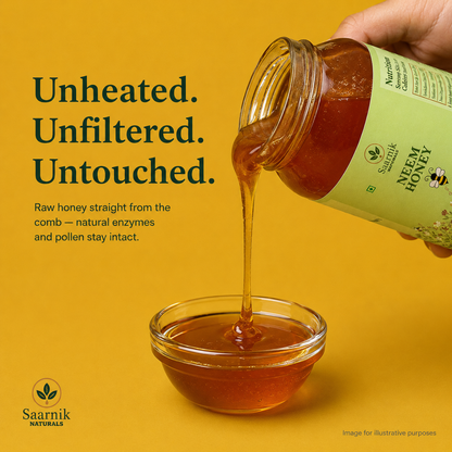 Pure Raw Neem Honey – Natural Nectar, Unprocessed - 250gm