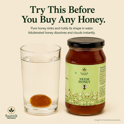 Pure Raw Neem Honey – Natural Nectar, Unprocessed - 250gm