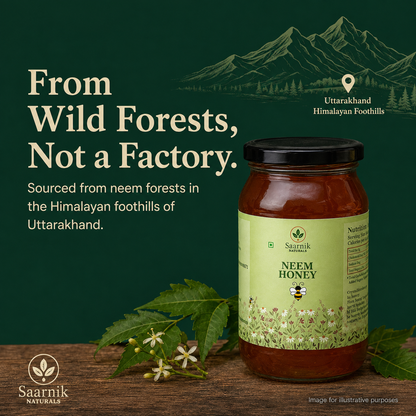 Pure Raw Neem Honey – Natural Nectar, Unprocessed - 250gm