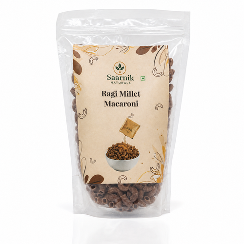 Ragi Millet Macaroni (Saarnik Naturals) – Healthy, No Maida, High-Fiber Pasta