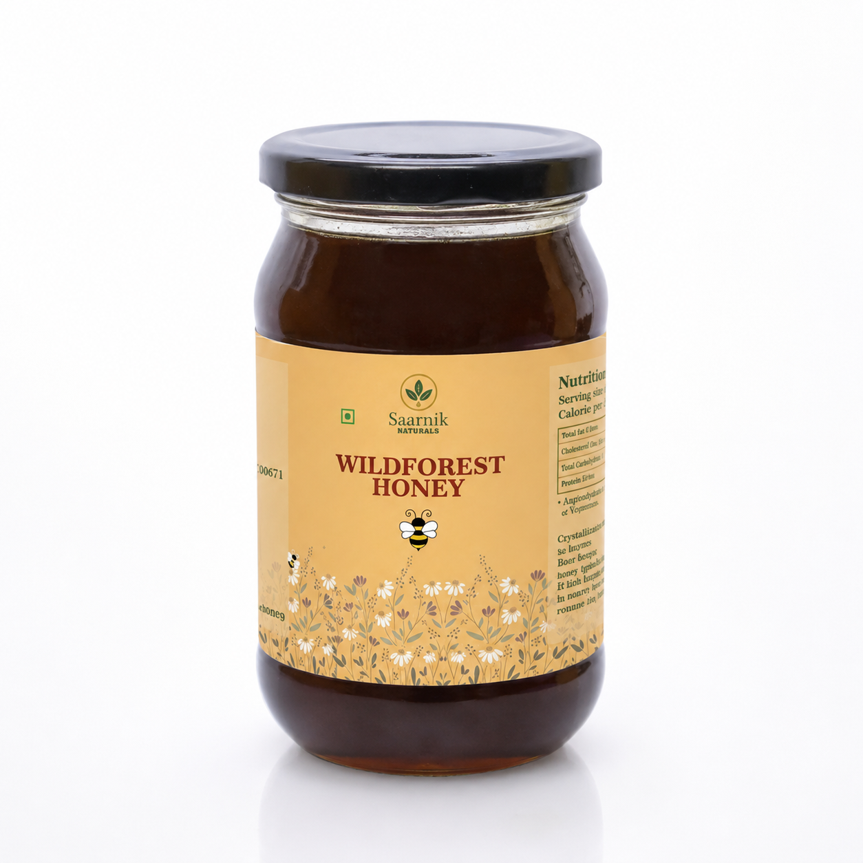 Raw Pure Organic Honey | Wildforest | Affordable 250g by Saarnik Naturals
