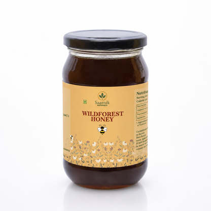 Raw Pure Organic Honey | Wildforest | Affordable 250g by Saarnik Naturals