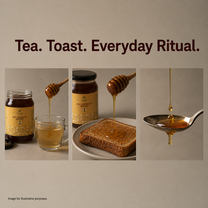 Raw Pure Organic Honey | Wildforest | Affordable 250g by Saarnik Naturals