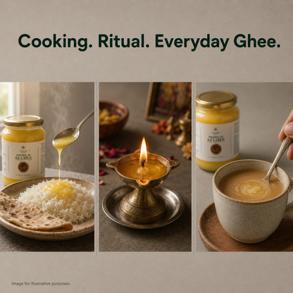 A2 Gir Cow Bilona Ghee – Saarnik Naturals | A2 Gir Cow Ghee – 500ml