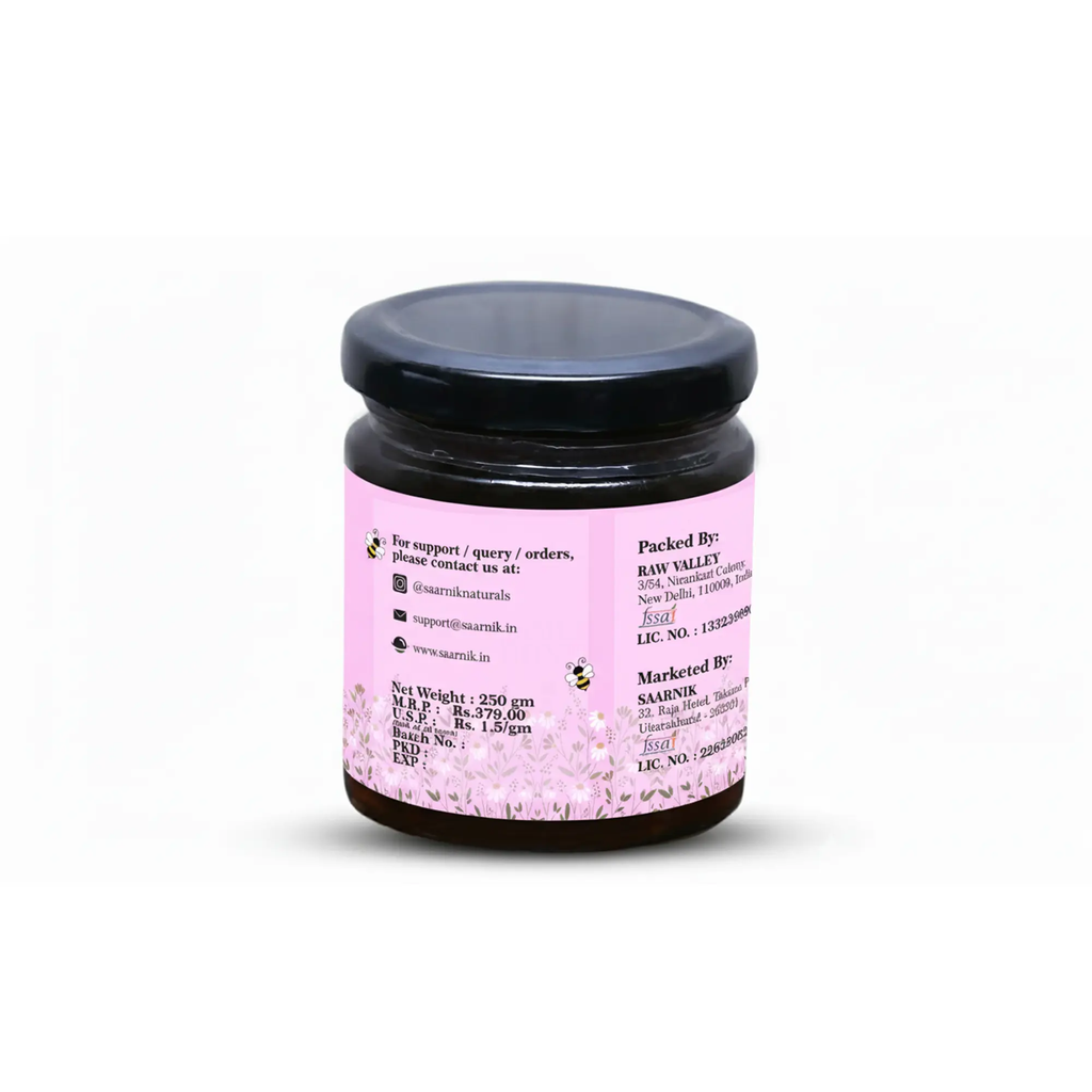 Pure Raw Jamun Honey – Natural Nectar | 100% Unprocessed - 250gm Saarnik Naturals