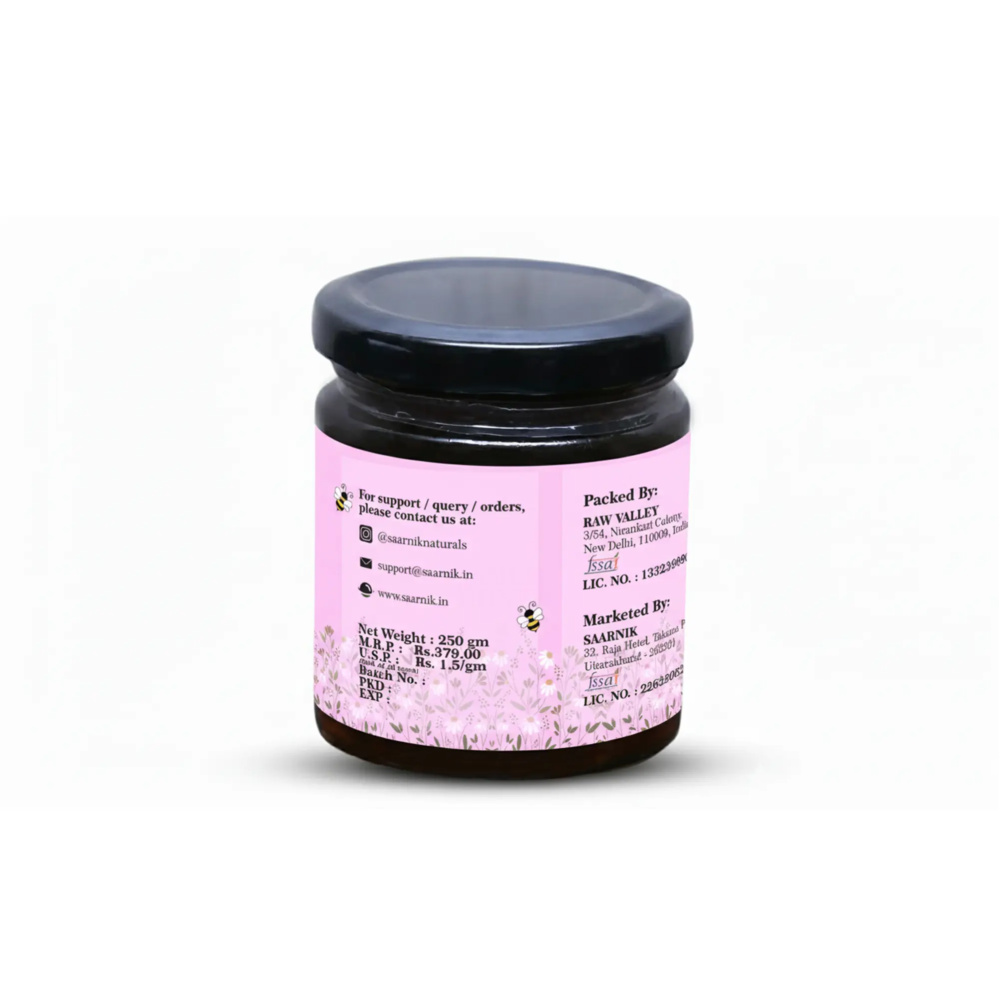 Pure Raw Jamun Honey – Natural Nectar | 100% Unprocessed - 250gm Saarnik Naturals