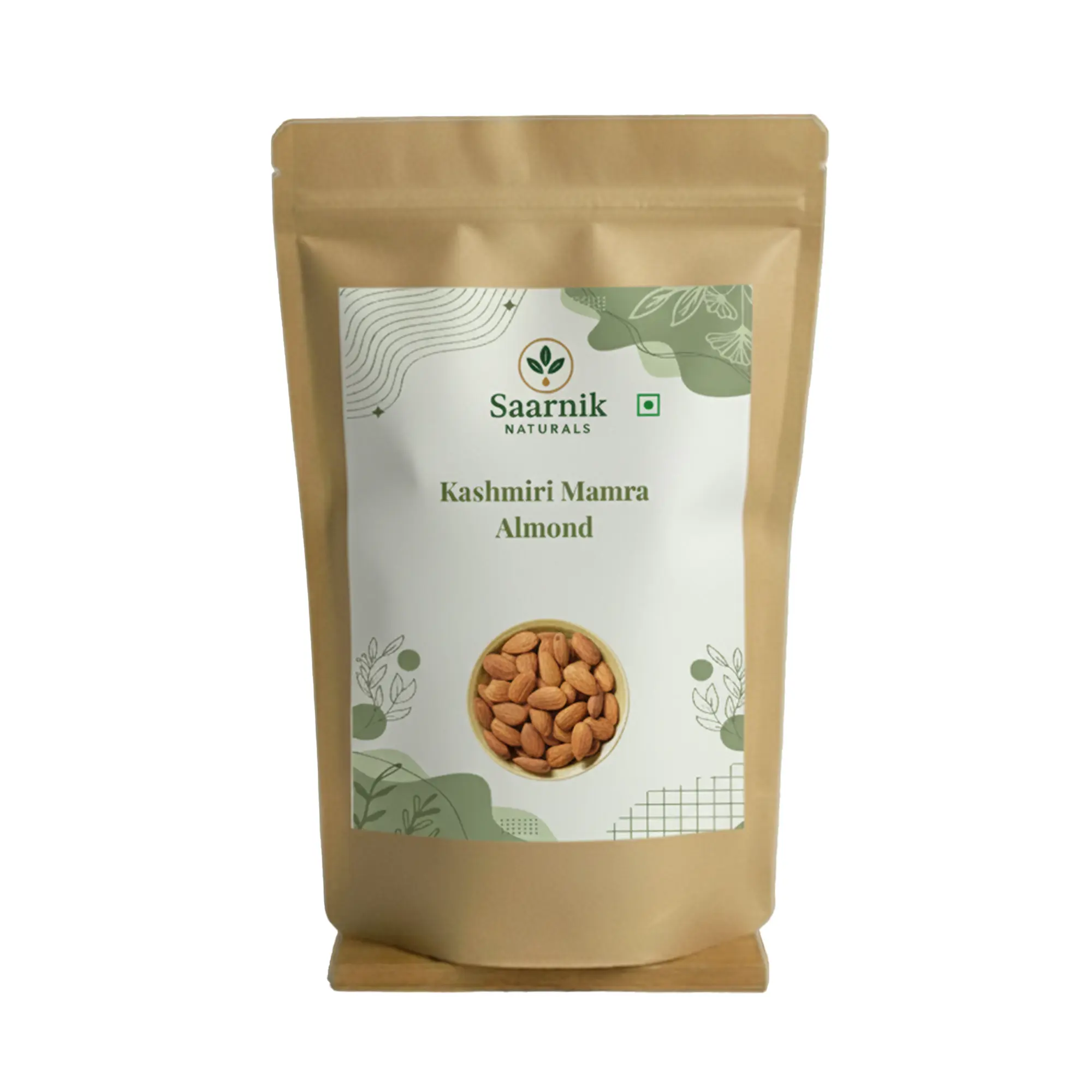 Kashmiri Mamra Almonds (High Oil) | Pure, Unpolished Badam Saarnik Naturals