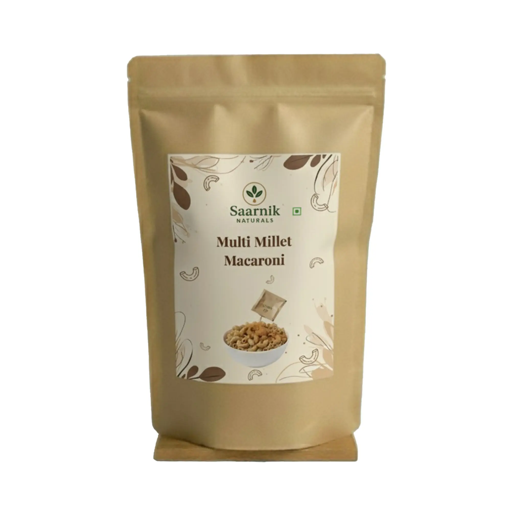 Multi Millet Macaroni – No Maida, Blend of 4 Millets & Suji, High Fibre Saarnik Naturals