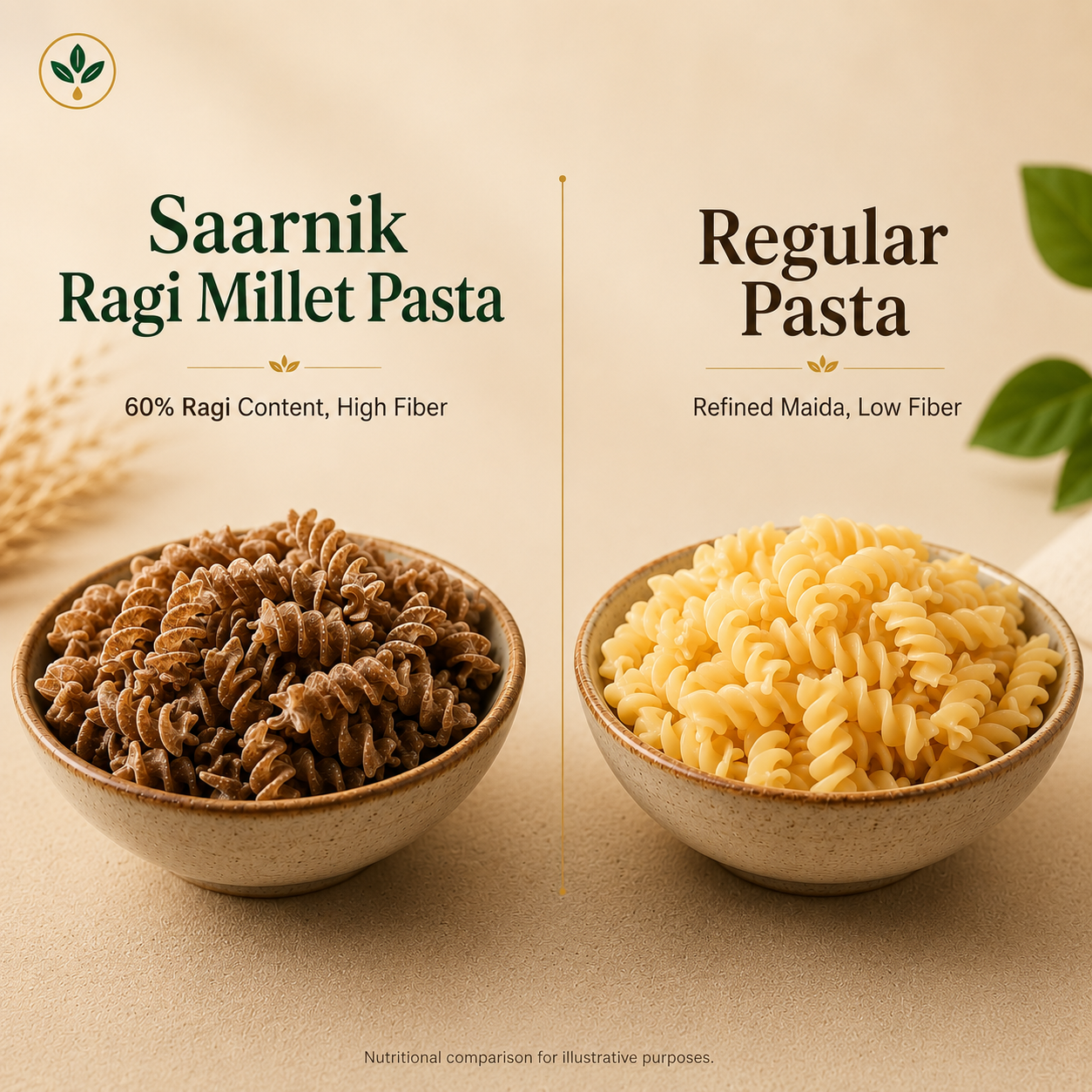Healthy Ragi Millet Pasta: A Nutritional Powerhouse for Your Family - 400g