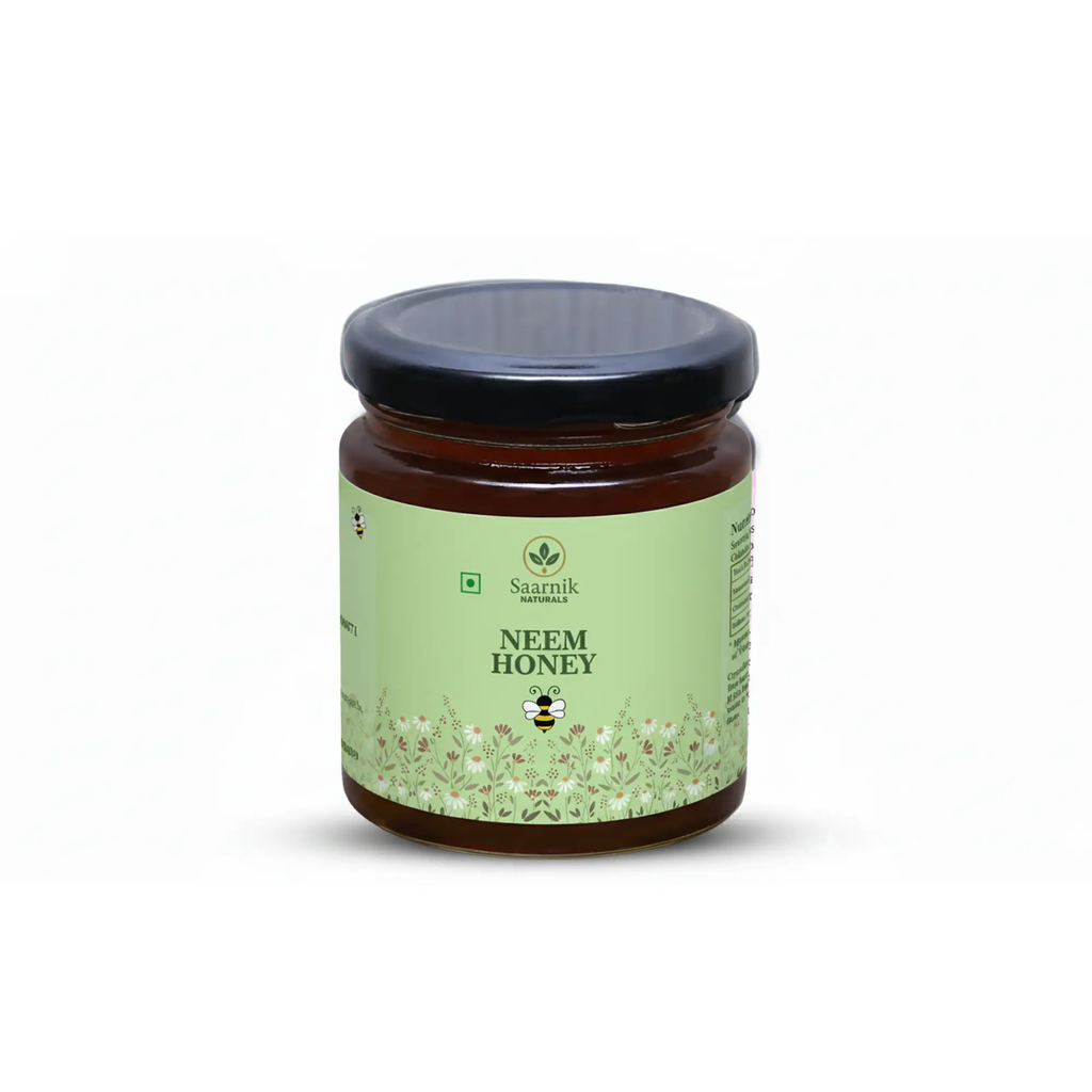 Pure Raw Neem Honey – Natural Nectar, Unprocessed - 250gm Saarnik Naturals