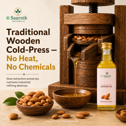 Almond Oil for Skin & Hair Growth | Cold Pressed Edible Oil | 100ml
