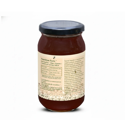 Pure Raw Tulsi Honey – Natural Nectar, Unprocessed - 500gm - Saarnik Naturals