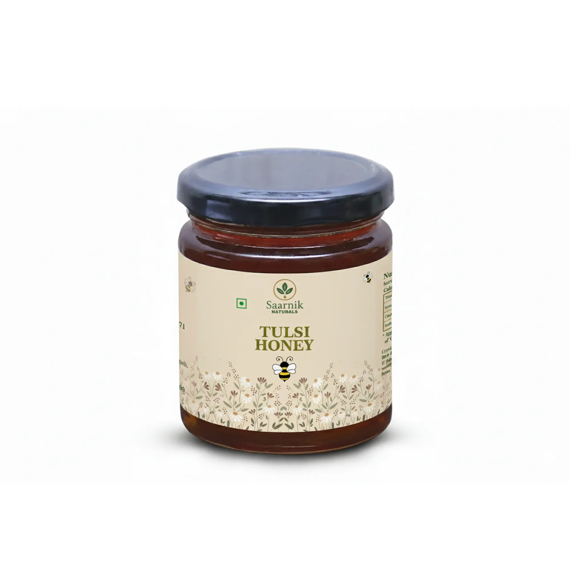 Pure Raw Tulsi Honey – Natural Nectar, Unprocessed - 250gm Saarnik Naturals