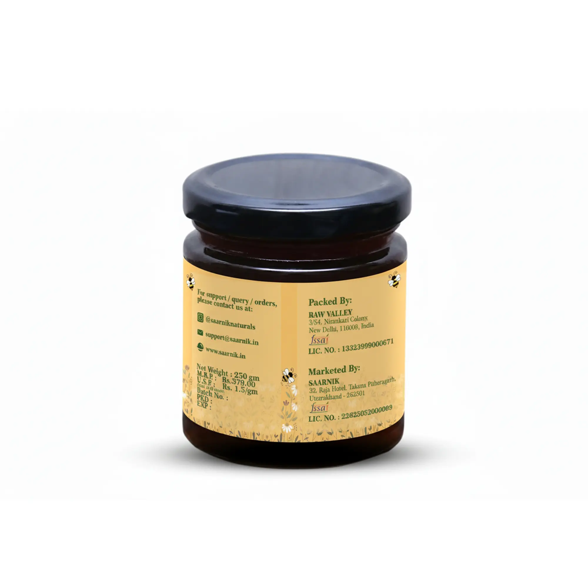 Raw Pure Organic Honey | Wildforest | Affordable 250g by Saarnik Naturals Saarnik Naturals