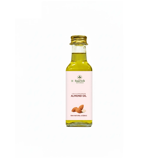 Almond Oil for Skin & Hair Growth | Cold Pressed Edible Oil | 100ml - Saarnik Naturals