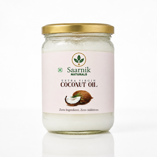 Extra Virgin Coconut Oil – Wooden Cold-Pressed, 500ml