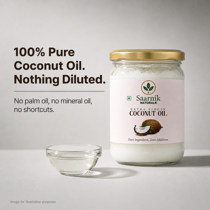 Extra Virgin Coconut Oil – Wooden Cold-Pressed, 500ml
