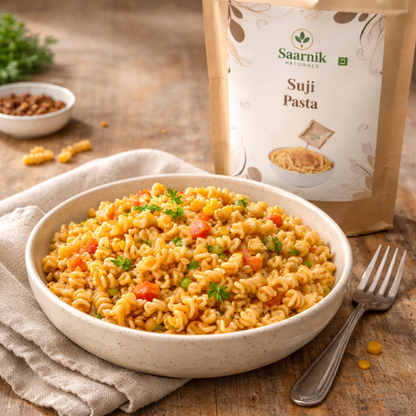 Suji Pasta (400g) – No Maida, High Protein & Fibre Semolina Macaroni