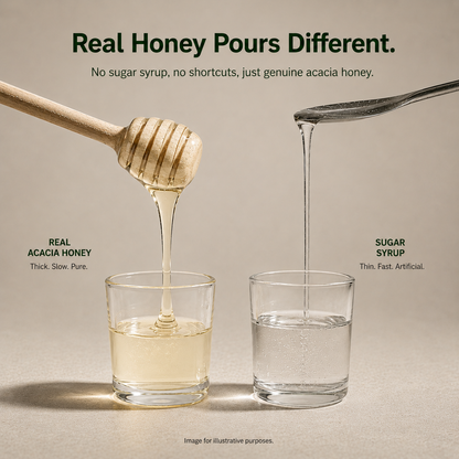 Saarnik Naturals Premium Raw Acacia Honey | Single Flower, Liquid 500gm
