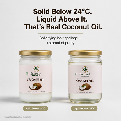 Extra Virgin Coconut Oil – Wooden Cold-Pressed, 500ml